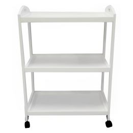 Camarera, Carro de Servicio con Ruedas Color Blanco 60x33x85 - ¡Perfecto para Tu Casa o Negocio!