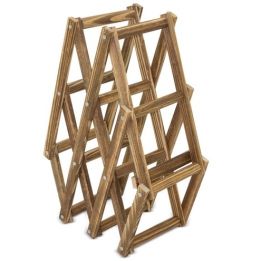 Botellero de Madera para 6 Botellas + Sacacorchos Profesional de Regalo, 46.30 X 24.00 X 15.00 cm
