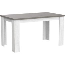 Mesa de Comedor, Mesa de Salón Fija, Color Andersen Pino Gris, Medidas: 140 cm (Largo) x 80 cm (Ancho) x 75 cm (Alto)