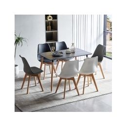 Mesa de Comedor o Cocina de 120 cm Lacada Color Negro 76x120x80 Cm – Alta Resistencia y Durabilidad