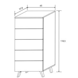 Cabezal + Dos Mesitas de Noche + Sinfonier, Mauvella - Rayas, Medidas: 210 cm (An) x 55 cm (Al) x 35 cm (Fon)