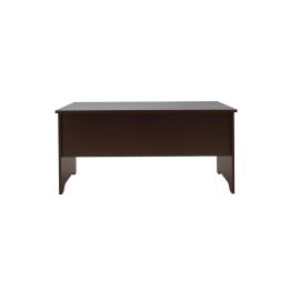 Mesa de Oficina Sin Cajón, Color Nogal, 150x75x75 cm - Espacio Amplio y Elegante